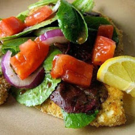 Chicken with Tomatoes and Arugula