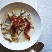 Chunky Artichoke and Sunchoke Soup