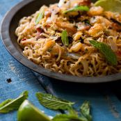 Shrimp and Bacon Ramen Stir Fry