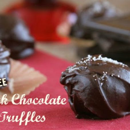 Nut-Free Dark Chocolate Truffles