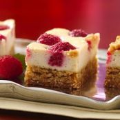 Yogurt Raspberry Cheesecake Bars