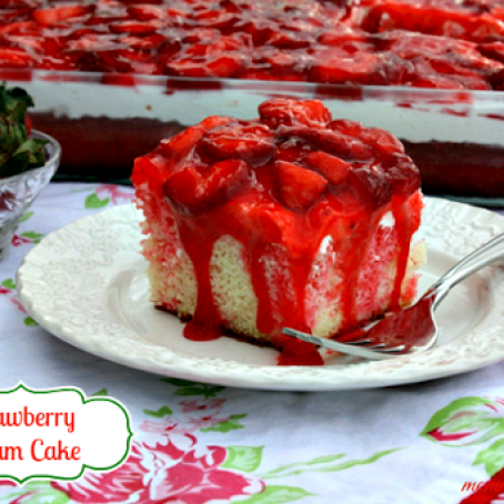 Strawberry Cream Cake