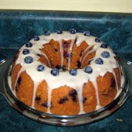 Blueberry Cream Cheese Pound Cake