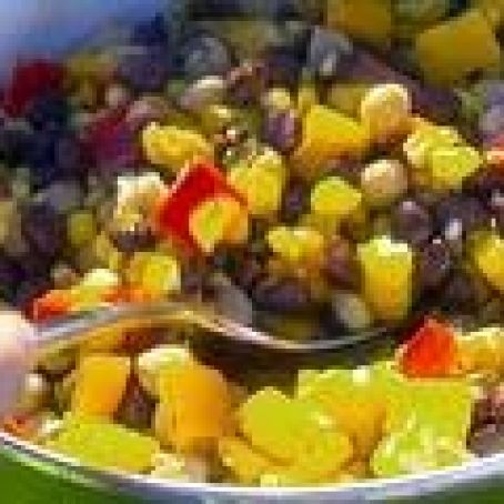 Corn and Black Bean Salad with Lime Vinegrette
