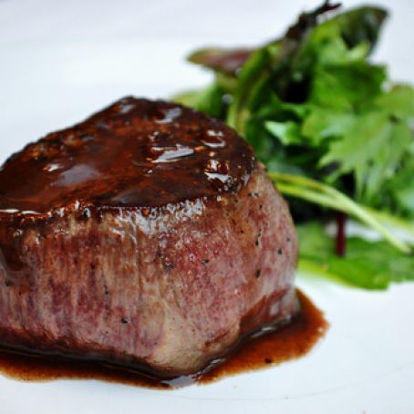 Wagyu Filet Mignon with Shallot & Red Wine Sauce