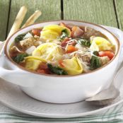 Rustic Italian Tortellini Soup Recipe