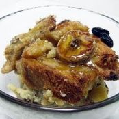 Bananas Foster Bread Pudding with Rum Sauce
