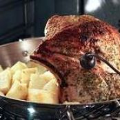 Herb-Crusted Pork Loin With Potatoes