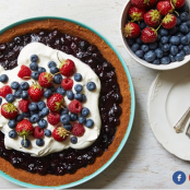 Red, White, and Blueberry Pie