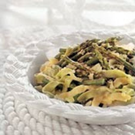 TAGLIATELLE w/CREAMY ASPARAGUS SAUCE