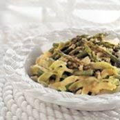 TAGLIATELLE w/CREAMY ASPARAGUS SAUCE