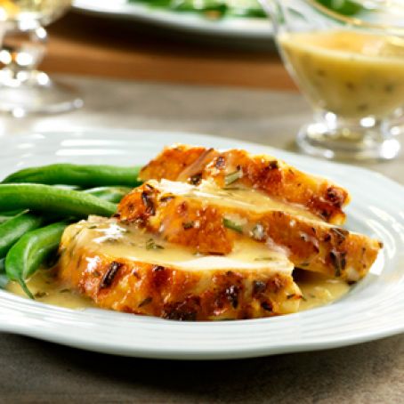 Lemon-Herb Roast Chicken with Pan Gravy Recipe