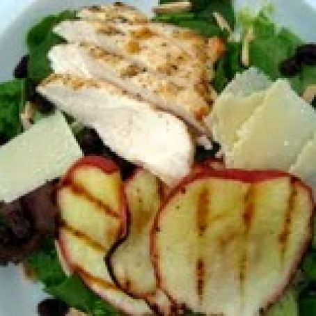 Grilled Apple and Chicken Salad with Cider-Maple Vinaigrette