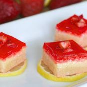 Boozy Strawberry Lemonade Bars