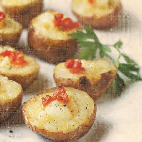 Smoked Salmon & Cheese Mini Twice-Baked Potatoes