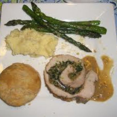 Spinach-Stuffed Pork Roast