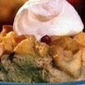 Apple Cranberry Bread Pudding
