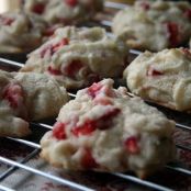 White Chocolate Strawberry Cookies