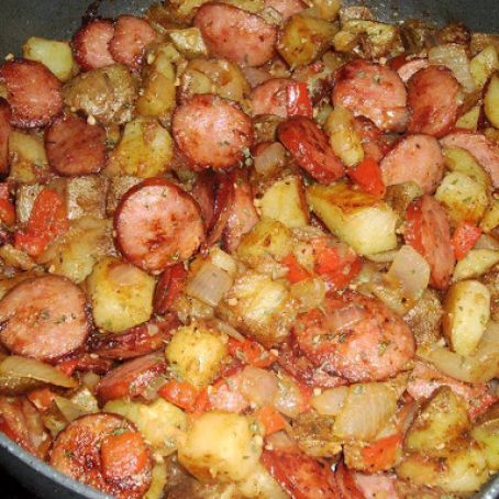 Skillet Potatoes & Sausage