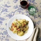 Ravioli With Brussels Sprouts and Bacon