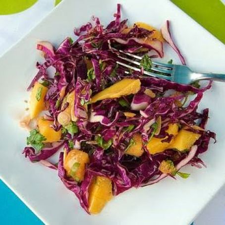 Asian Inspired Mango Orange Slaw