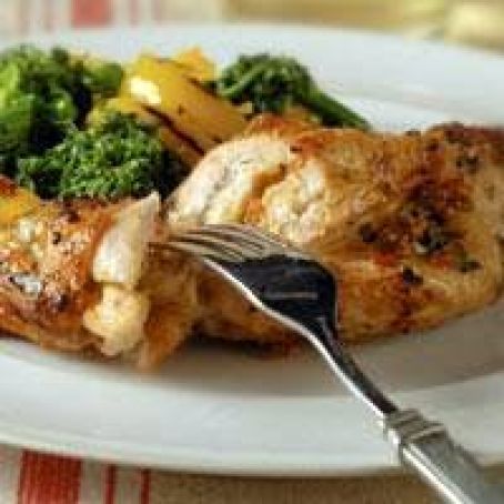 Chicken Breast Stuffed with Cheese, Tomato and Basil