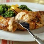 Chicken Breast Stuffed with Cheese, Tomato and Basil