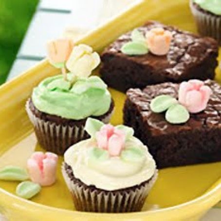 Spring Flower Brownies
