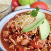 Chicken Taco Soup {Slow Cooker}