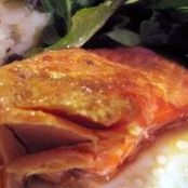 soy, ginger & blood orange baked trout fillets