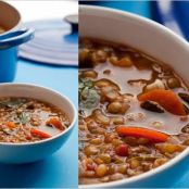 LENTIL MINESTRONE w/GREENS
