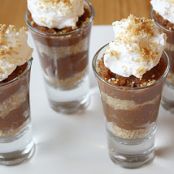 Pumpkin Pie Shooters with Bourbon Whipped Cream
