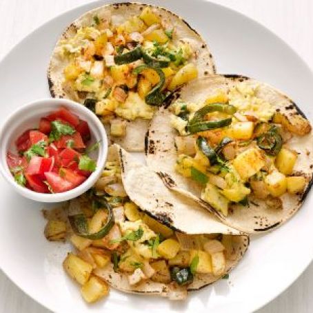 Mexican Egg Tacos with Potatoes