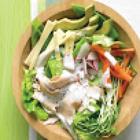 Salad:  Chef's Salad with Turkey, Avocado, and Jack Cheese