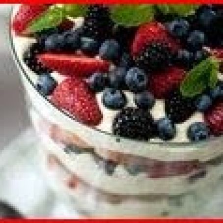 Lemon Curd Trifle with Fresh Berries