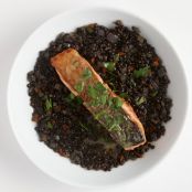 Roast Trout with Lentils and Verjus