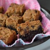 Whole-Wheat PB Brownie Bars (w/ sugar!)
