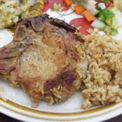 Easy French Onion Pork Chops & Rice
