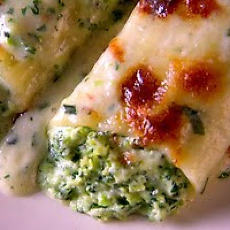 Swiss Chard and Sweet Pea Manicotti