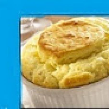 Spicy corn and cheese souffle