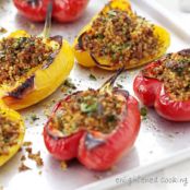 Sicilian Stuffed Peppers (Vegan)