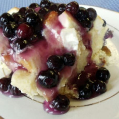 Blueberry Cream Cheese French Toast Casserole
