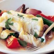 Baked Fish on Vegetables