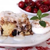 Cherry Pecan Cinnamon Roll Cake