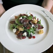 ***Dude's Mesclun Salad with Goat Cheese and Balsamic Vinaigrette