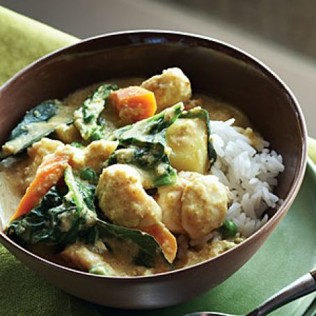 Halibut with Coconut Ginger Curry