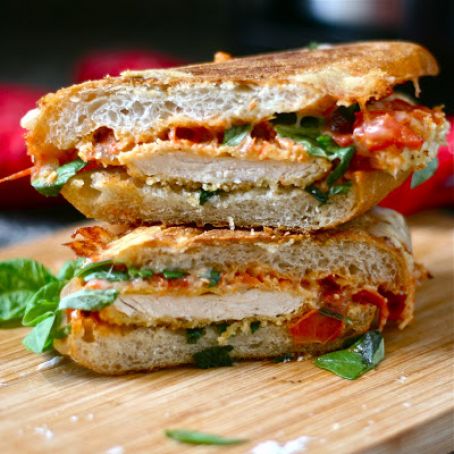Chicken Parmesan Grilled Cheese Sandwich