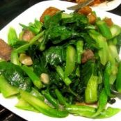 Chinese Broccoli w/Crispy Roast Pork & Oyster Sauce Ever