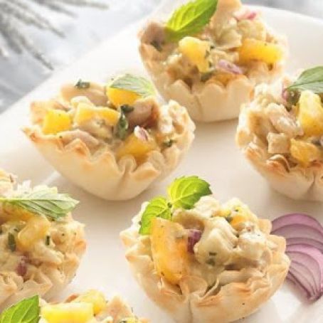 Curried Mango and Chicken Appetizers