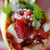 Grilled Chicken Tacos with Strawberry Salsa